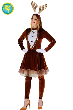 RENNA LUSSO DI BABBO NATALE DONNA 